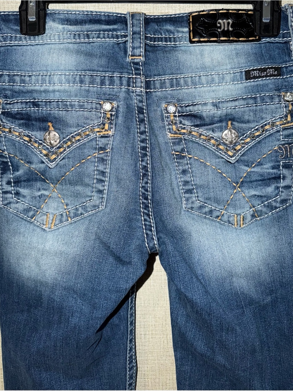 Miss Me Jeans - Women's Bootcut Blue Jeans - Size 28 Inseam 34